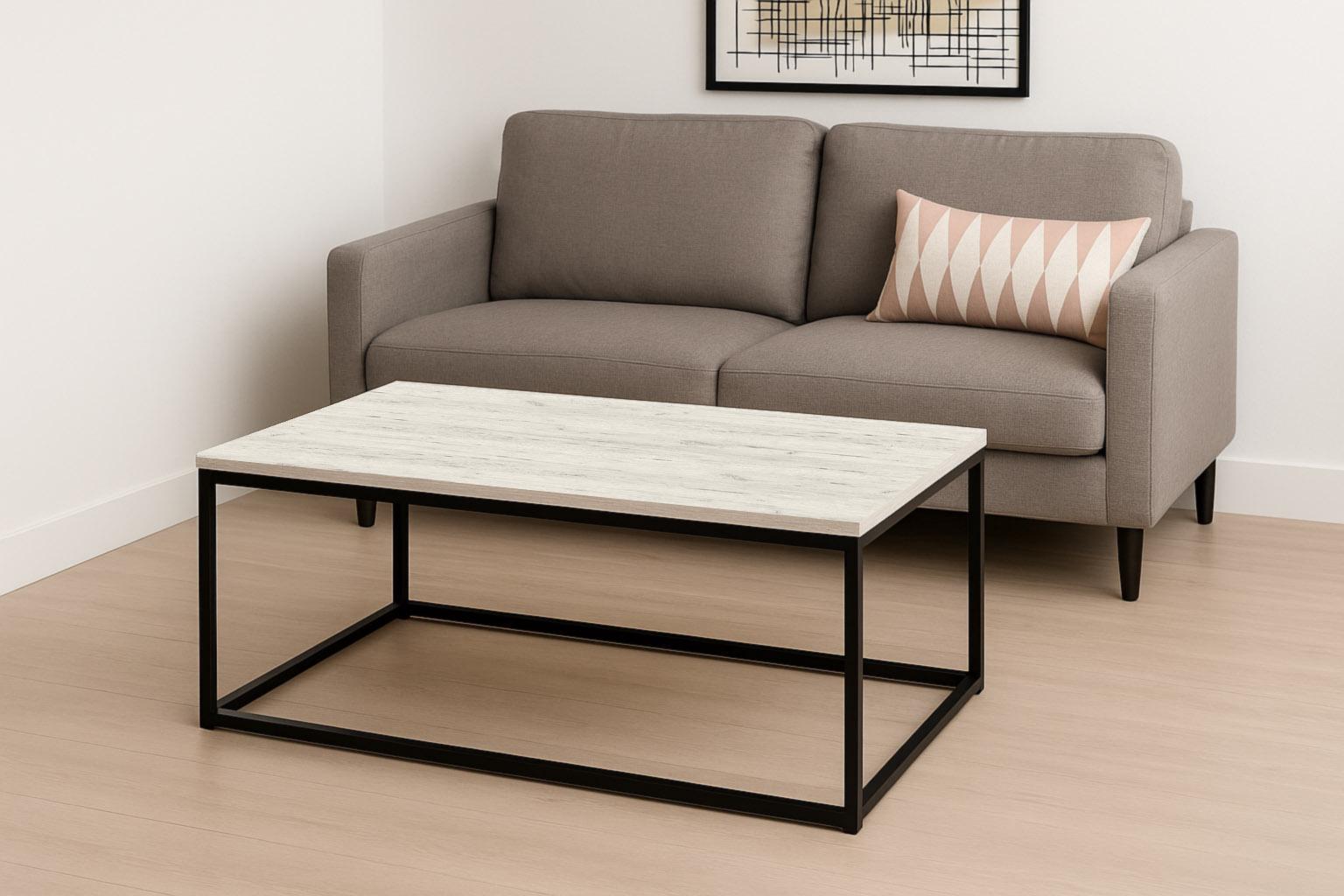 Столик журнальний ТОБІ ШО Урбан/G4 ДСП 500х1140х470 мм Дуб крафт Білий