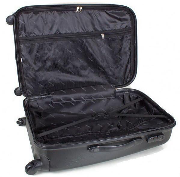 Валіза пластикова Fly 310 M на 4 колесах Чорний (CEKRBFL310MS4CER) - фото 7