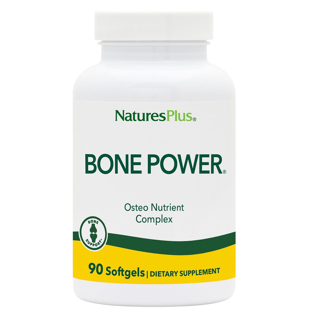 Кальций с бором для крепких Костей Natures Plus Bone Power 90 желатиновых капс. (4393)