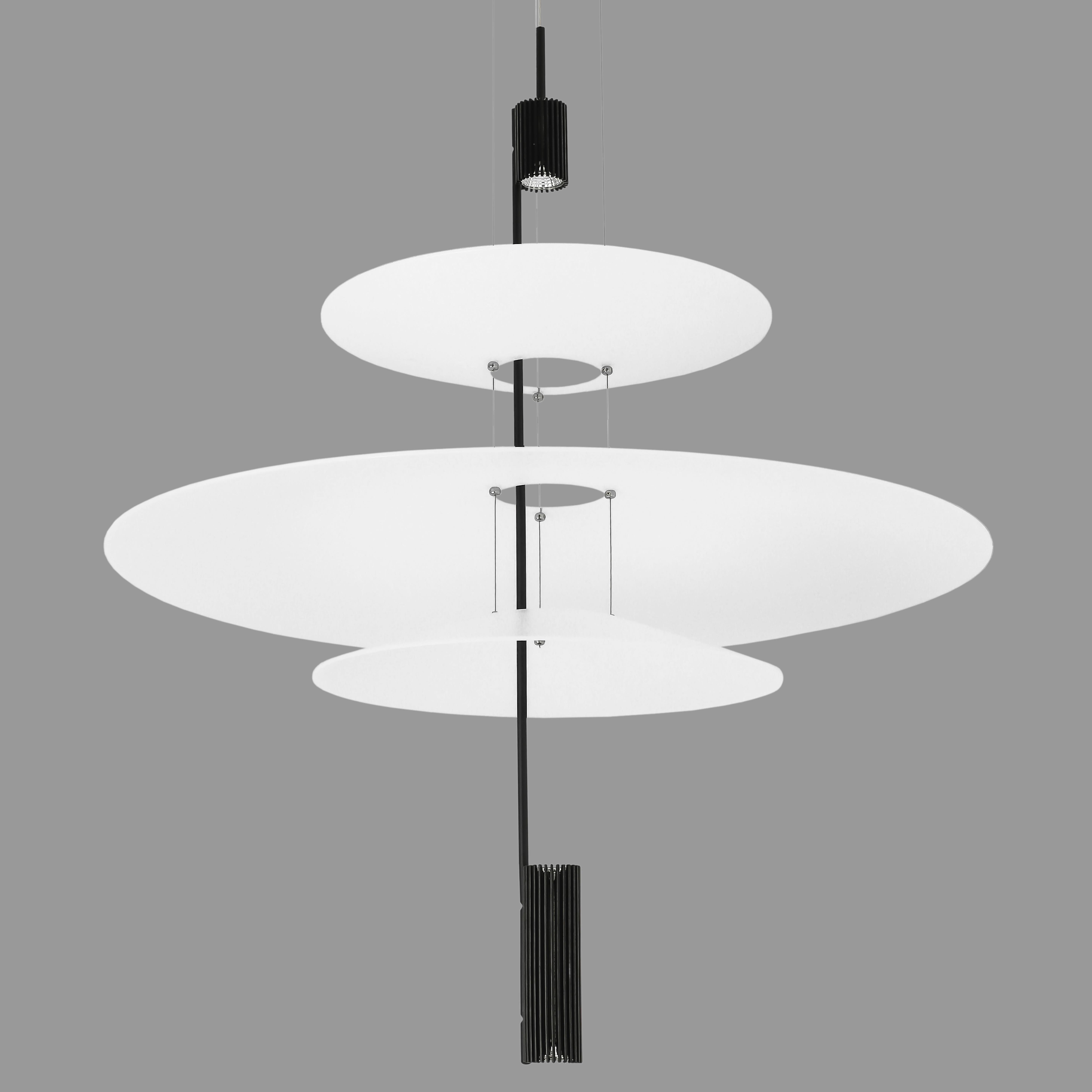 Люстра дизайнерская Flamingo 12W 36х68х36 см Черный (92-D1183 BK)