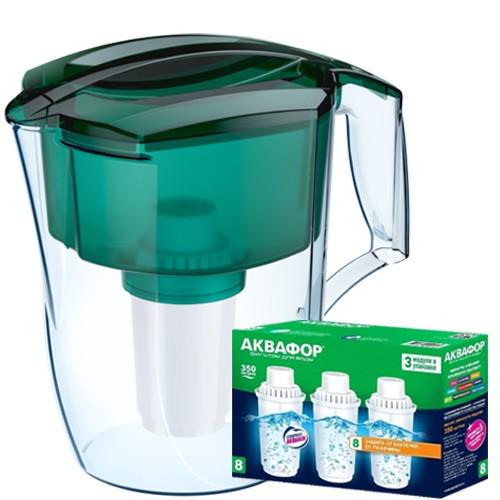 Фильтр-кувшин Аквафор Океан с тремя модулями В100-8 Зеленый (000014)