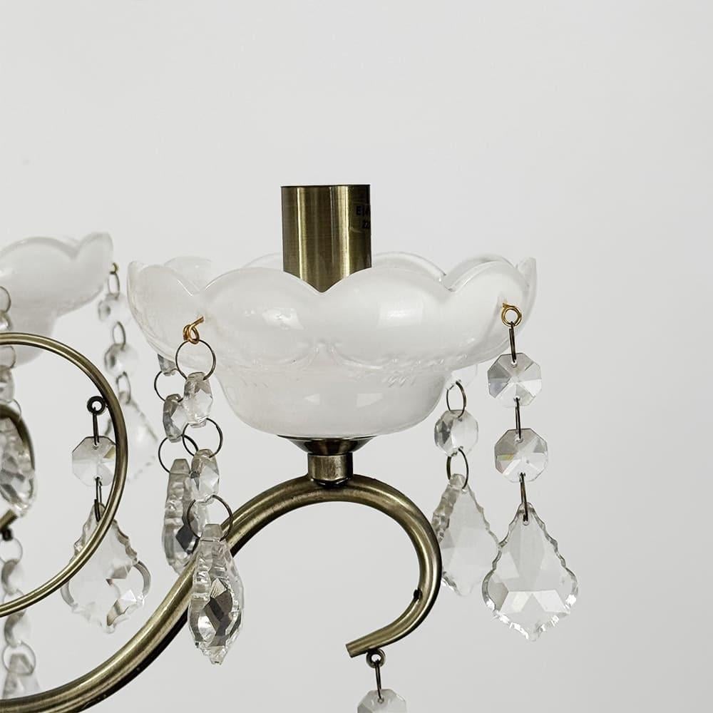 Люстра-підсвічник класична на 6 ламп Ø 60 см Сатин (6028/6) - фото 3 Люстра-підсвічник класична на 6 ламп Ø 60 см Сатин (6028/6) - фото 3