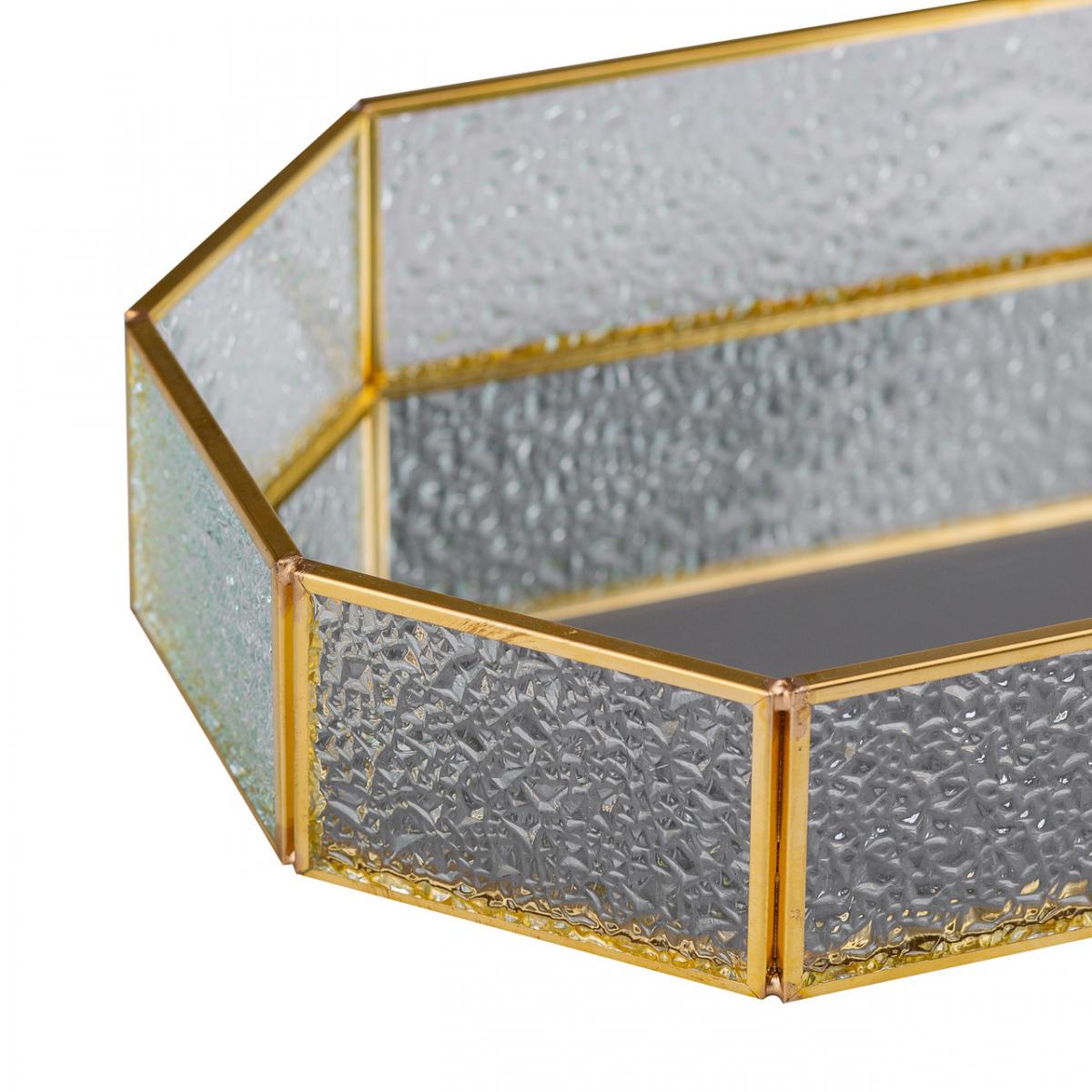 Піднос декоративний для косметики та прикрас із дзеркальною основою 25х18 см (HP418) - фото 2 Піднос декоративний для косметики та прикрас із дзеркальною основою 25х18 см (HP418) - фото 2