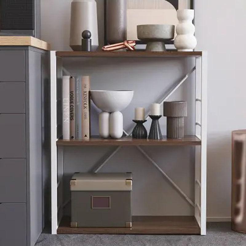 Этажерка Ferrum-decor Коннект 3/60 ДСП 16 мм 73x60x28 см Белый/Дуб Сонома Трюфель (FRD-104264)