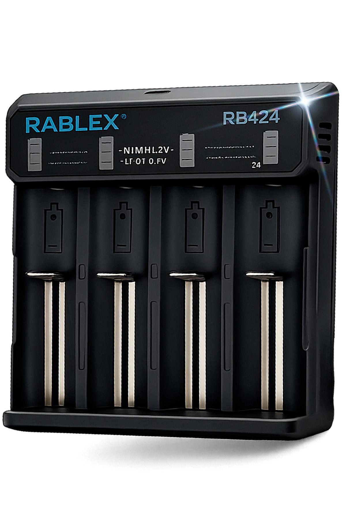 Зарядное устройство для аккумуляторов Rablex RB424 Li-ion/Ni-Mh на 4 элемента универсальное (577993441)