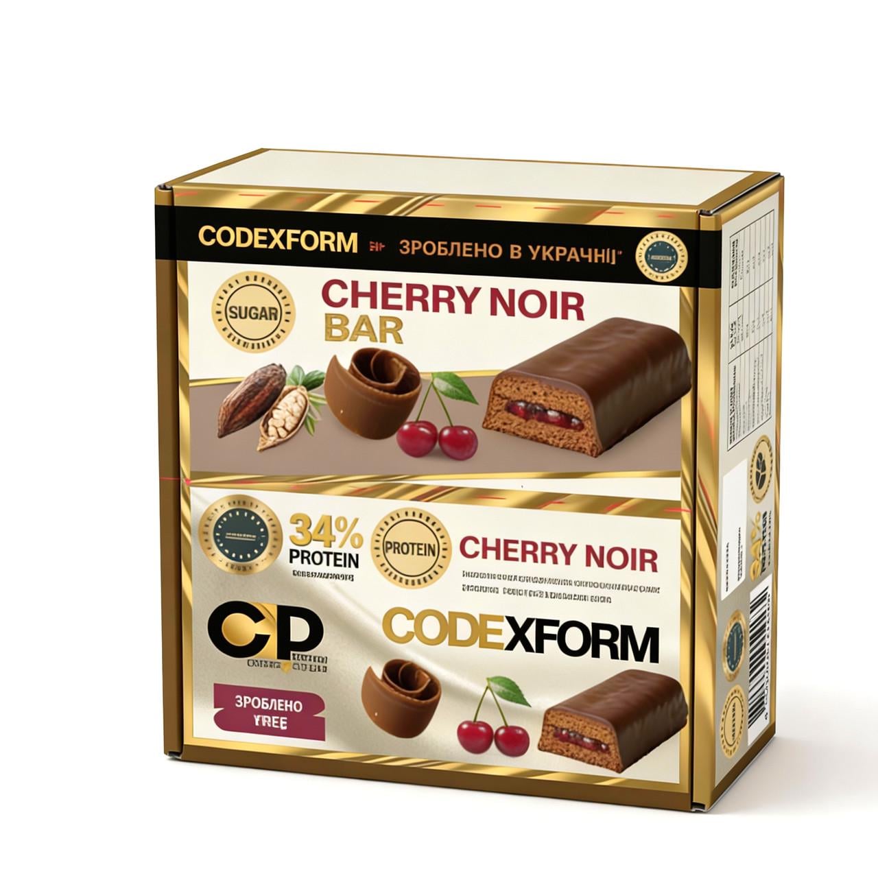Батончик протеиновый CODExFORM Cherry Noir без сахара 34% белка 12 шт. (2934805019) Батончик протеиновый CODExFORM Cherry Noir без сахара 34% белка 12 шт. (2934805019)