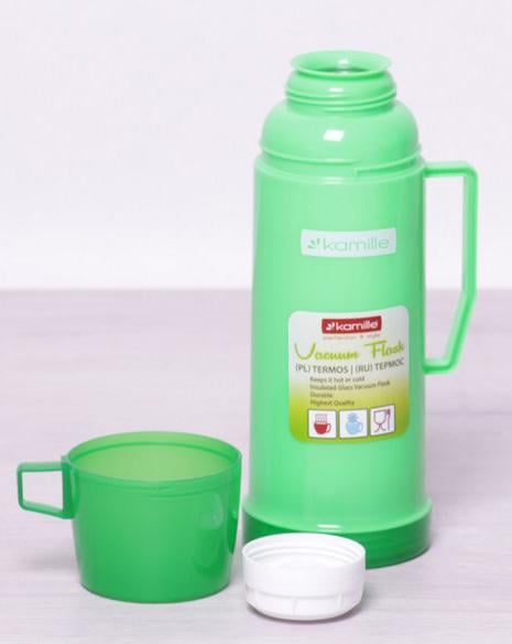 Термос Kamille Glass зеркальная колба 450 мл