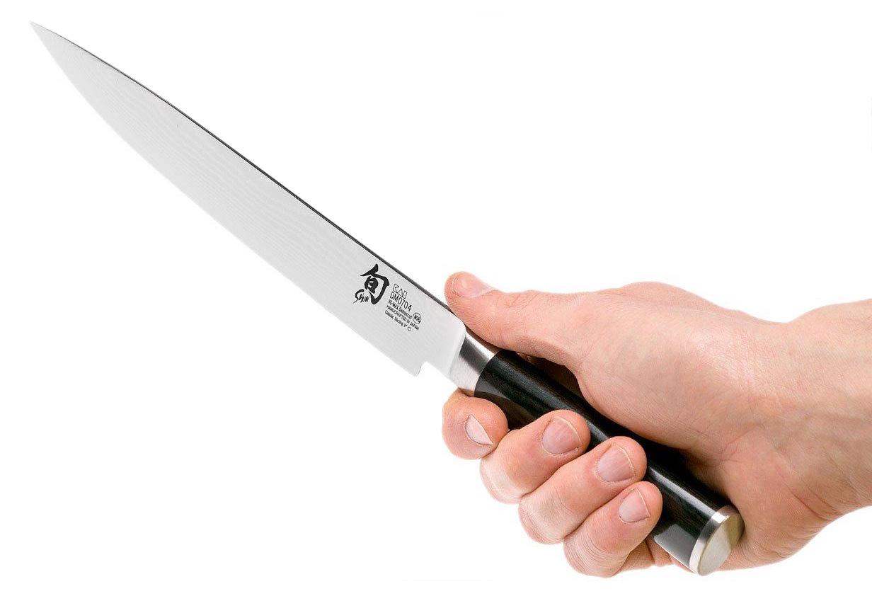Нож кухонный KAI Shun Classic для нарезки 230 мм (DM-0704) - фото 5