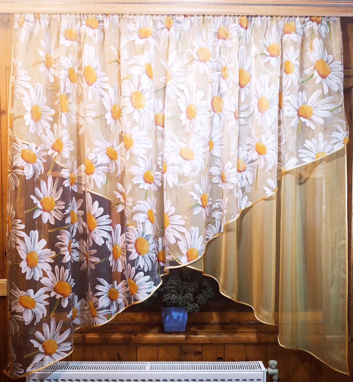 Штори Стелла Пісочний/Ромашка (1099168820)