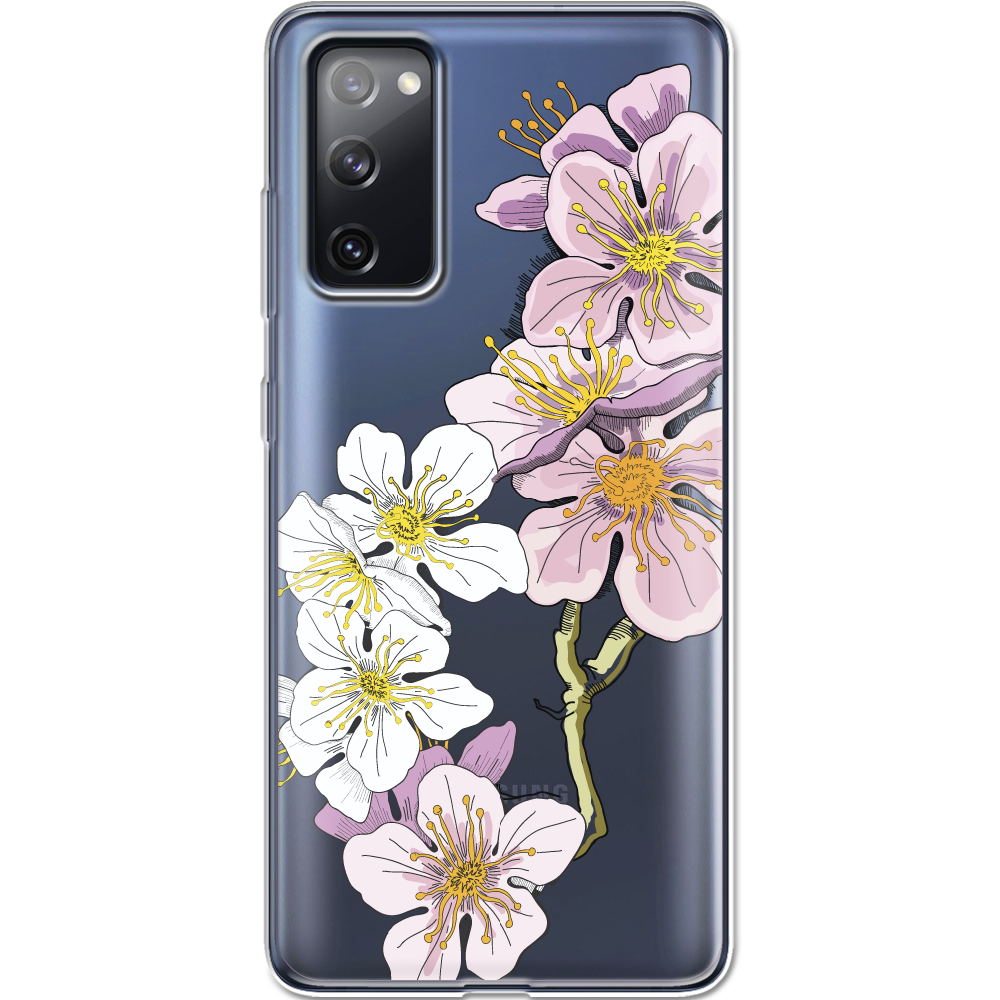 Чохол Boxface Samsung G780 Galaxy S20 FE Cherry Blossom Прозорий силікон (41035-cc4-41035) - фото 1