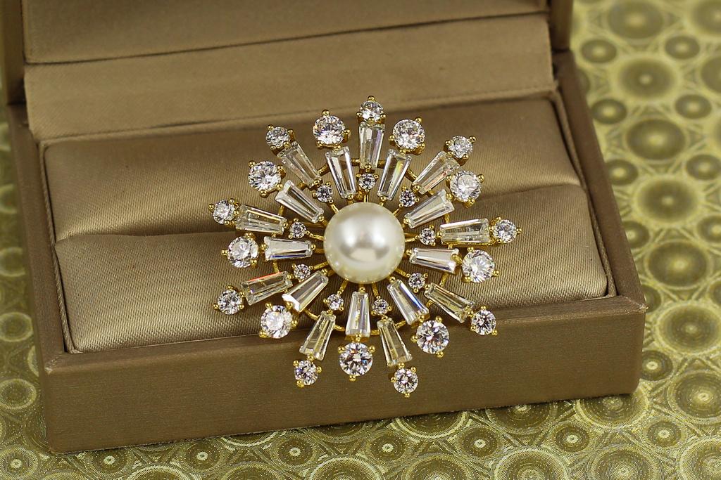 Брошка Xuping Jewelry Роскішна сніжинка 3,8 см Лимонний (31214134) Брошка Xuping Jewelry Роскішна сніжинка 3,8 см Лимонний (31214134)