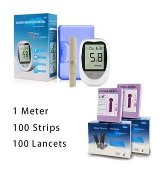 Глюкометр медичний прилад для вимірювання цукру без кодування 180 результатів вимірювання до 12% (JD-92) - фото 3