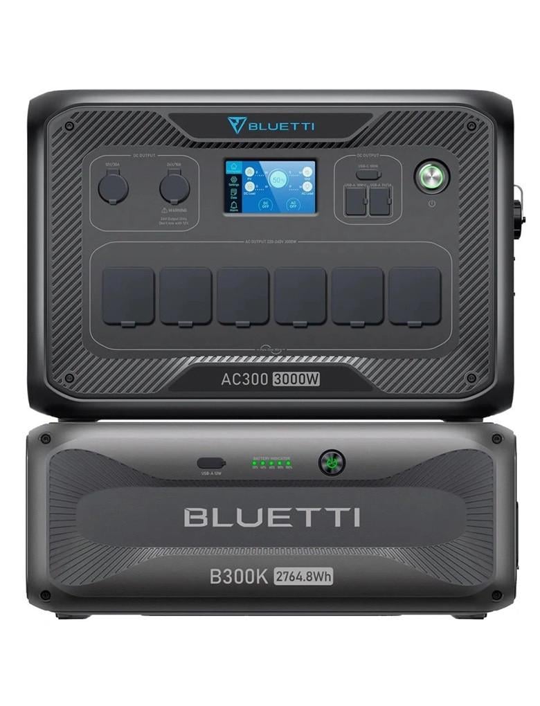 Комплект зарядной станции BLUETTI AC300 с батареей B300K LiFePO4 3000 Вт 2764,8 Вт/ч LiFePO4 (2806195963) Комплект зарядной станции BLUETTI AC300 с батареей B300K LiFePO4 3000 Вт 2764,8 Вт/ч LiFePO4 (2806195963)