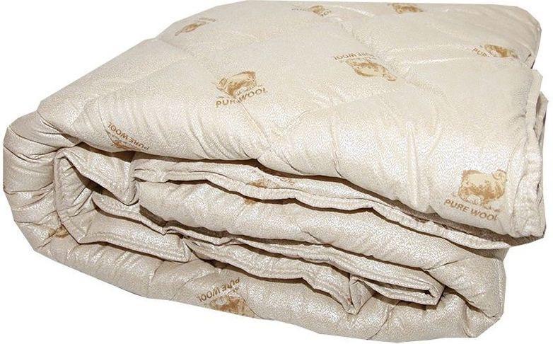 Одеяло двуспальное из овечьей шерсти Лери Макс Pure Wool
