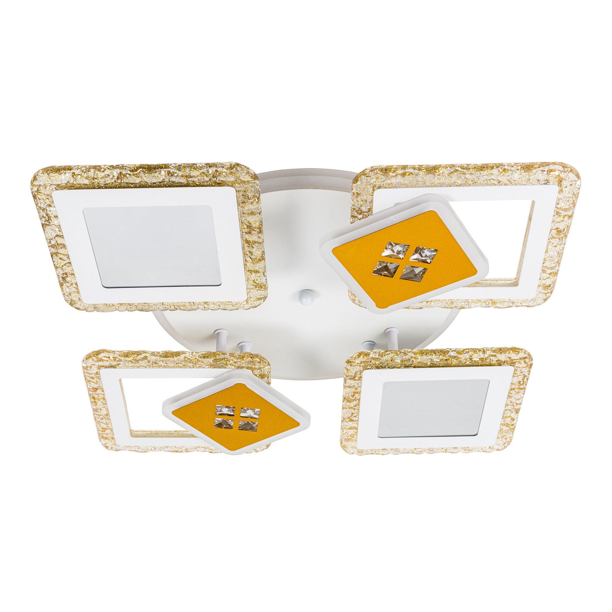 Люстра светодиодная с пультом Valeso V K39940-4+2+1 White/Gold (000036404)