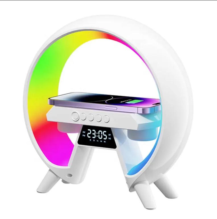 Лампа/нічник/годинник смарт із вбудованим акумулятором Smart RGB 15 W Light Sound Machine