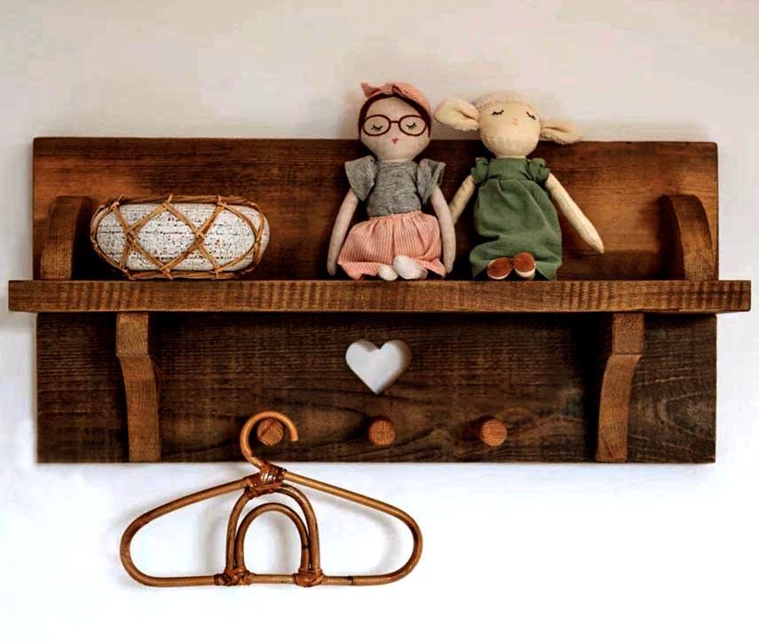 Полка для ванной из дерева Михендорф Латте (ВНП/012716)