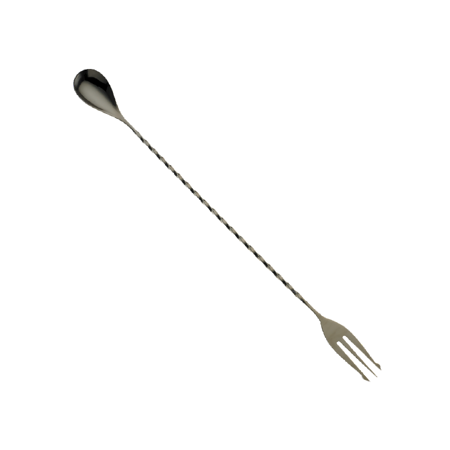 Ложка барная Bar Fly трезубец нержавеющая сталю 31,5 см Черный (m37015BK)