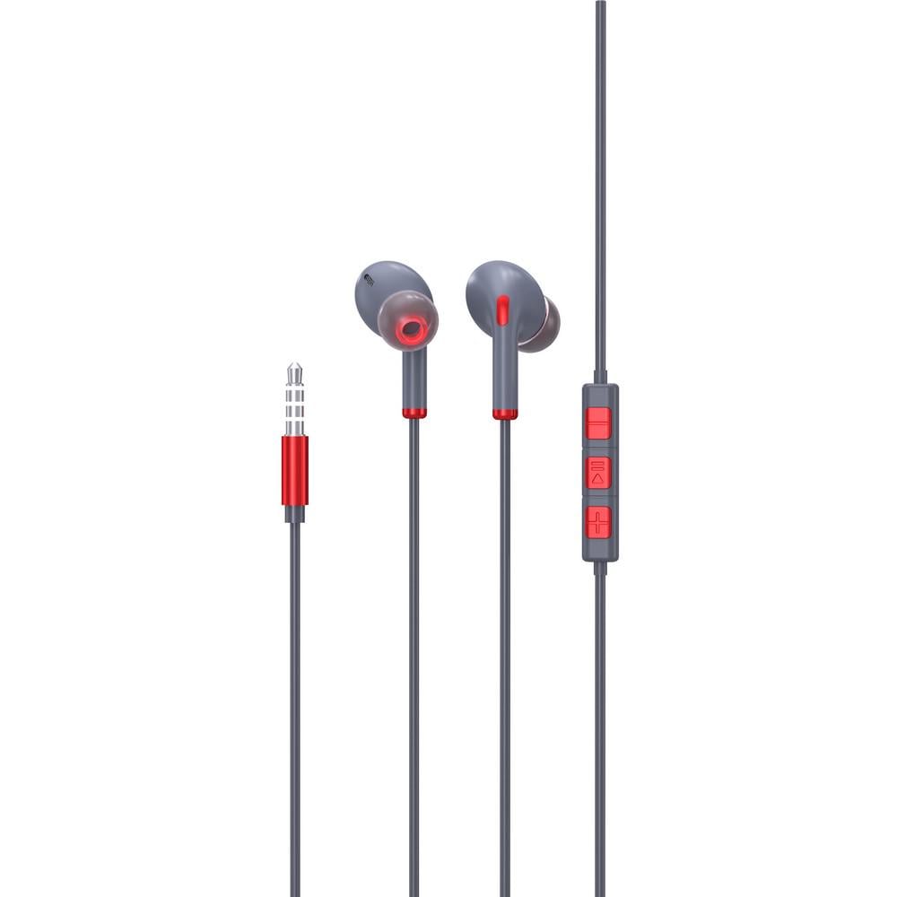 Гарнитура проводная SkyDolphin SR01 3,5 мм с микрофоном на проводе Red (HF-000475) Гарнитура проводная SkyDolphin SR01 3,5 мм с микрофоном на проводе Red (HF-000475)