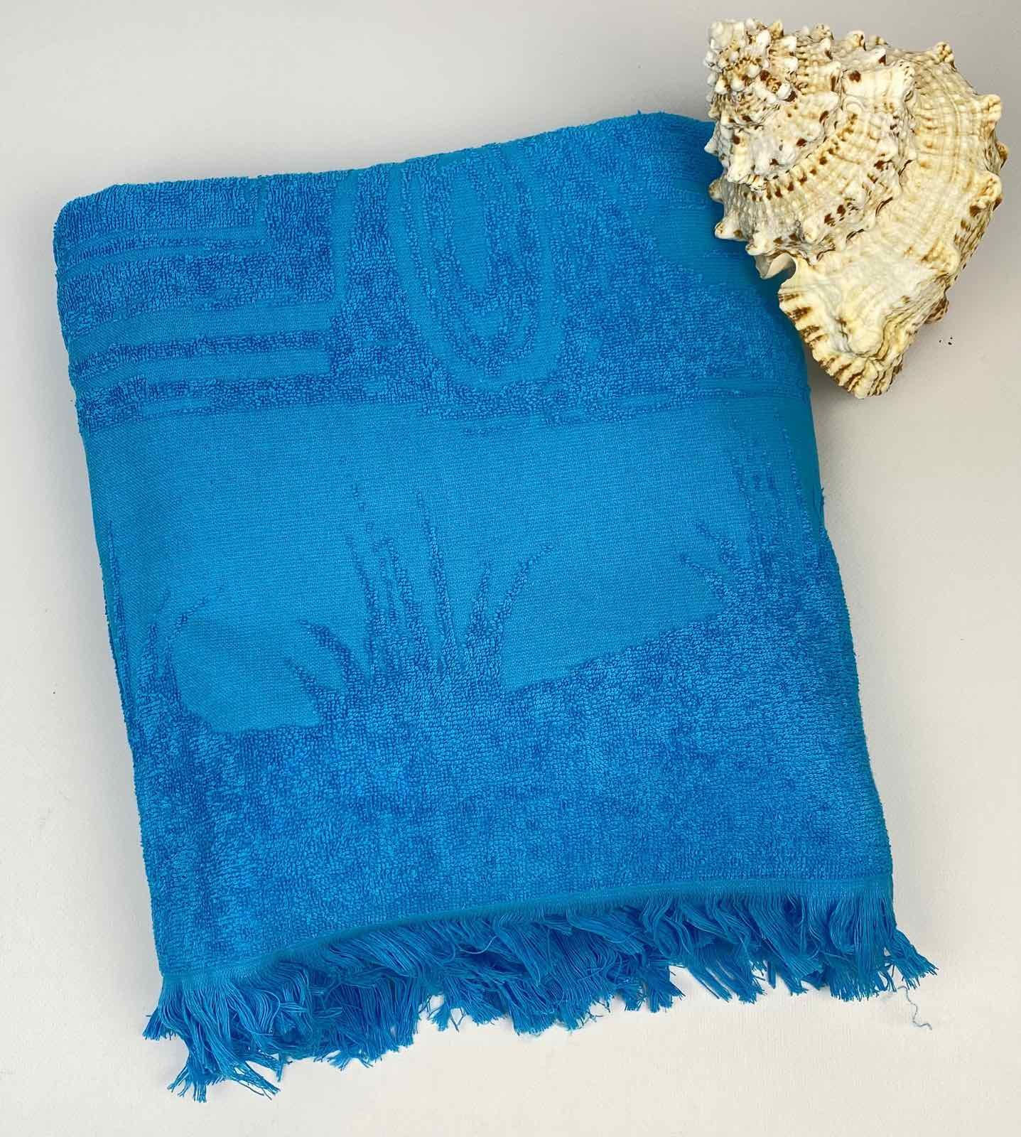 Пляжний рушник Maison D'or Palm 100х200 см Blue (CN18768)