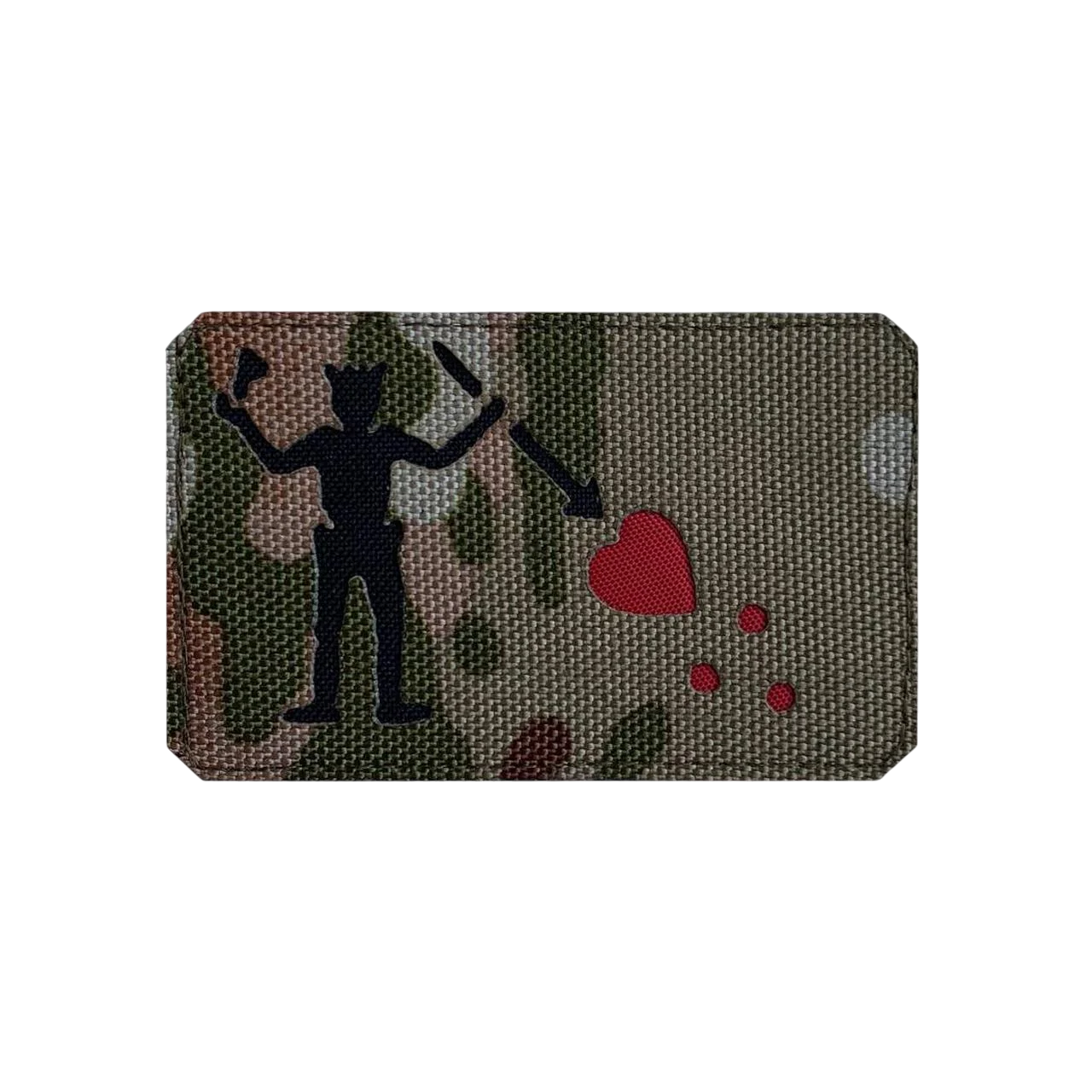 Шеврон на липучке Laser Cut ROP340 Черная Борода 50х80 мм Мультикам/Чорный (1173)