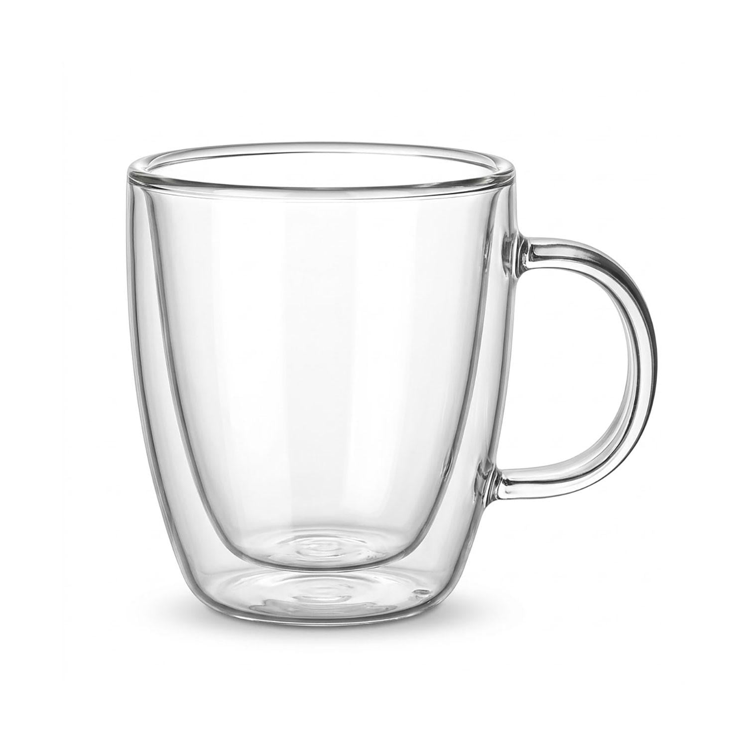 Чашка стеклянная прозрачная двойная 150 мл (2024-2-22)