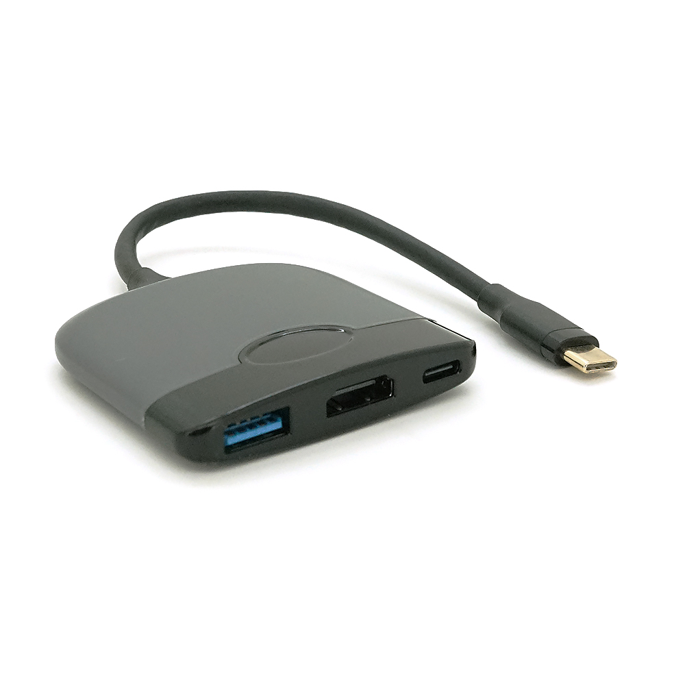 USB-хаб VOLTRONIC Type-C с HDMI USB3.0 PD 23 см Черный (27034)