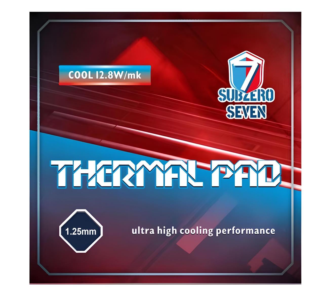 Термопрокладка SubZero Seven Cool 12,8W/mK 100x100x1,25 мм (2482028987)