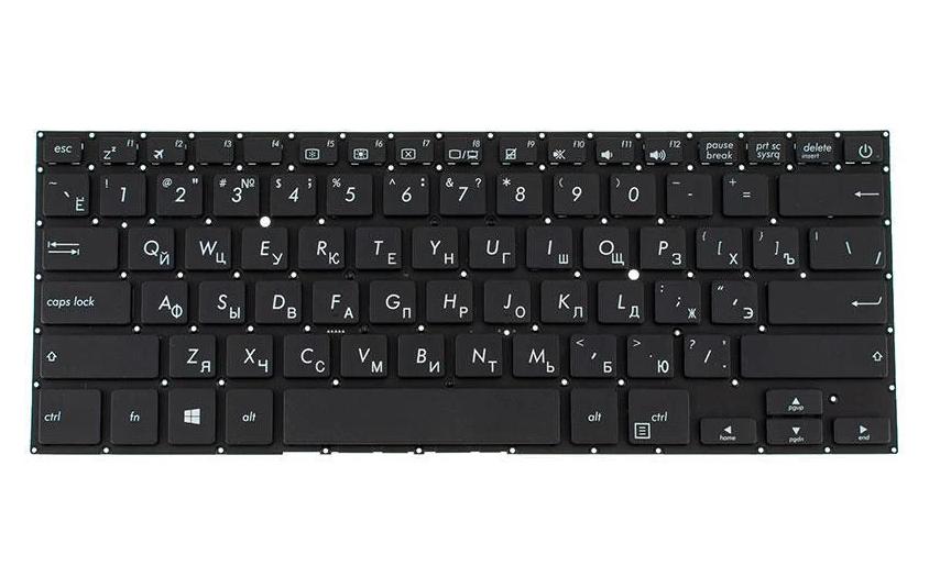 Клавіатура для ноутбука Asus E406 series rus без фрейму Black (167416) Клавіатура для ноутбука Asus E406 series rus без фрейму Black (167416)