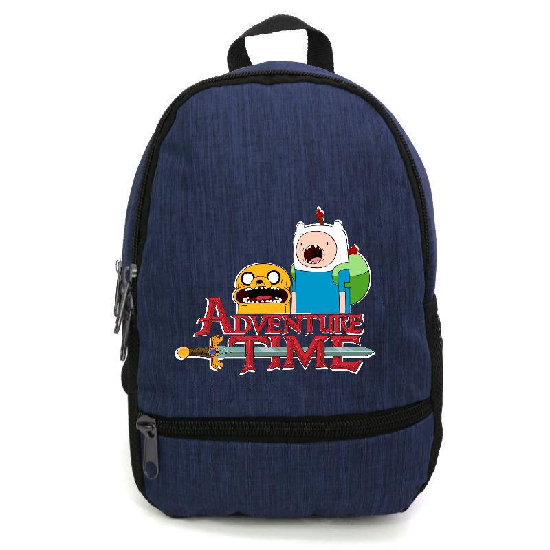 Школьный рюкзак подростковый Cappuccino Toys с принтом Adventure time-005 12,5 л Синий (1404954849)