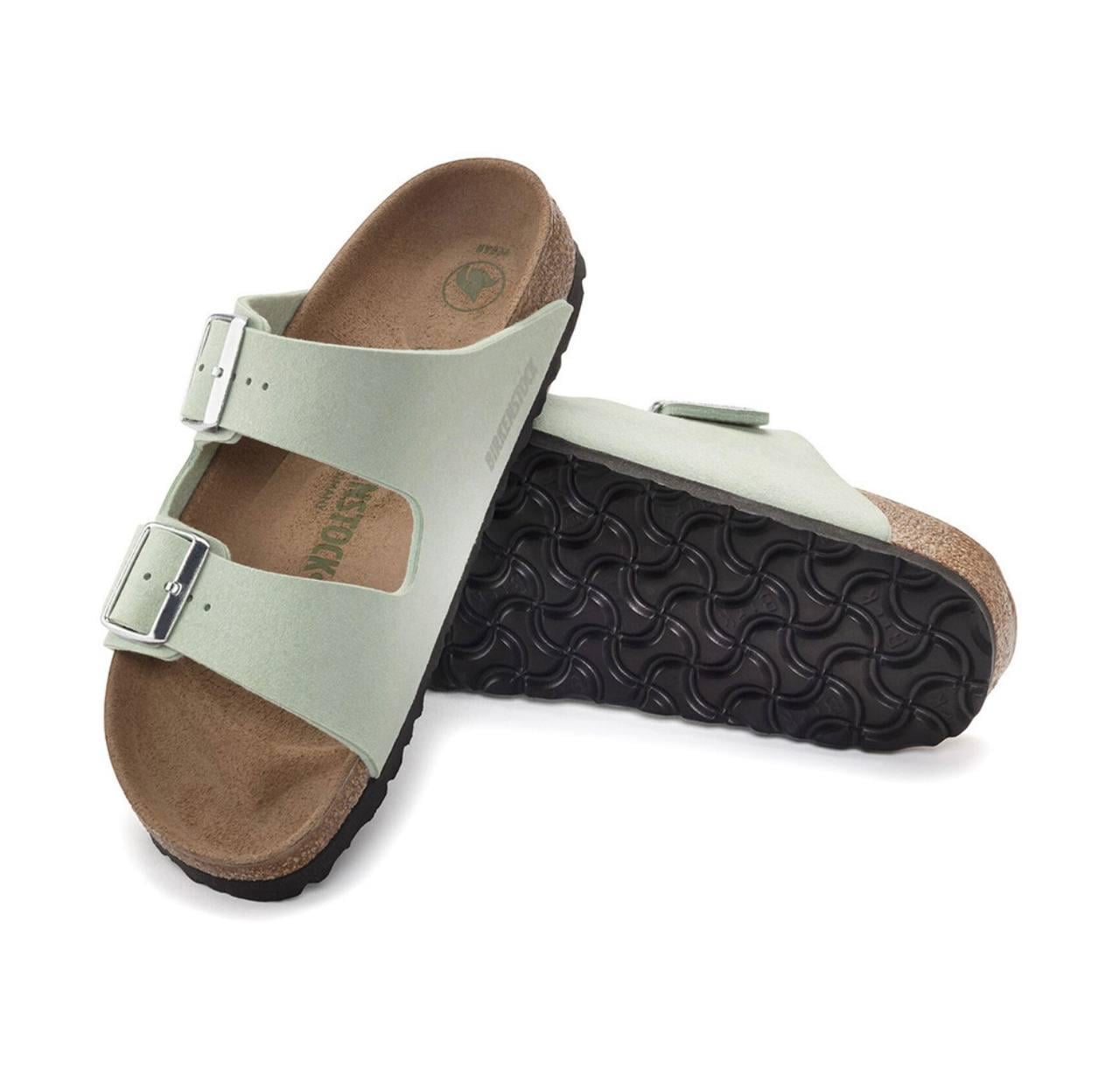 Шльопанці жіночі літні Birkenstock Arizona Matcha Vegan р. 38 М'ятний (35221474)