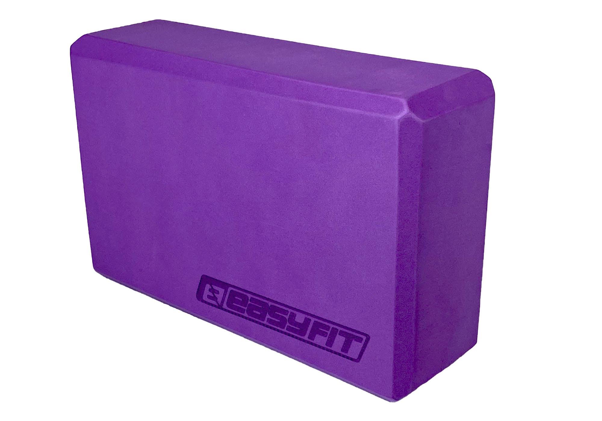 Блок для йоги EasyFit EVA 23х15,5х7,5 см Фіолетовий (EF-YB200Pu)