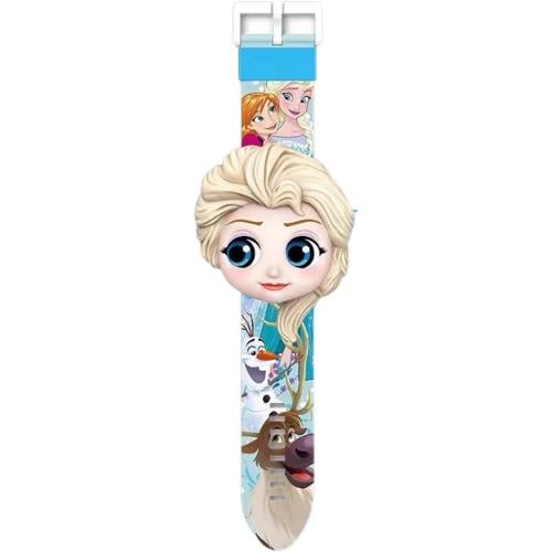 Часы детские с 3D-проектором 24 изображения Elsa Frozen
