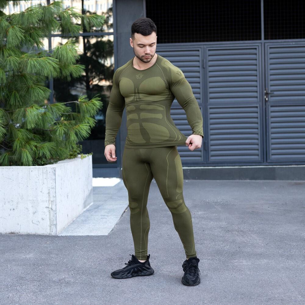 Термокомплект Pobedov Courage 2XL Хакі (13410634) - фото 6 Термокомплект Pobedov Courage 2XL Хакі (13410634) - фото 6