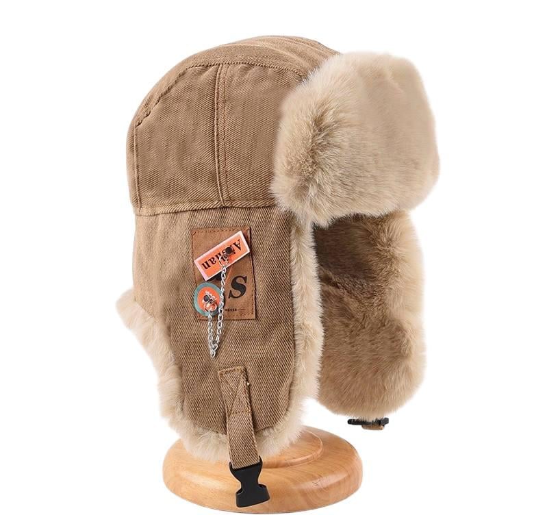 Шапка вушанка 7402 унісекс One size Бежевий (01197)