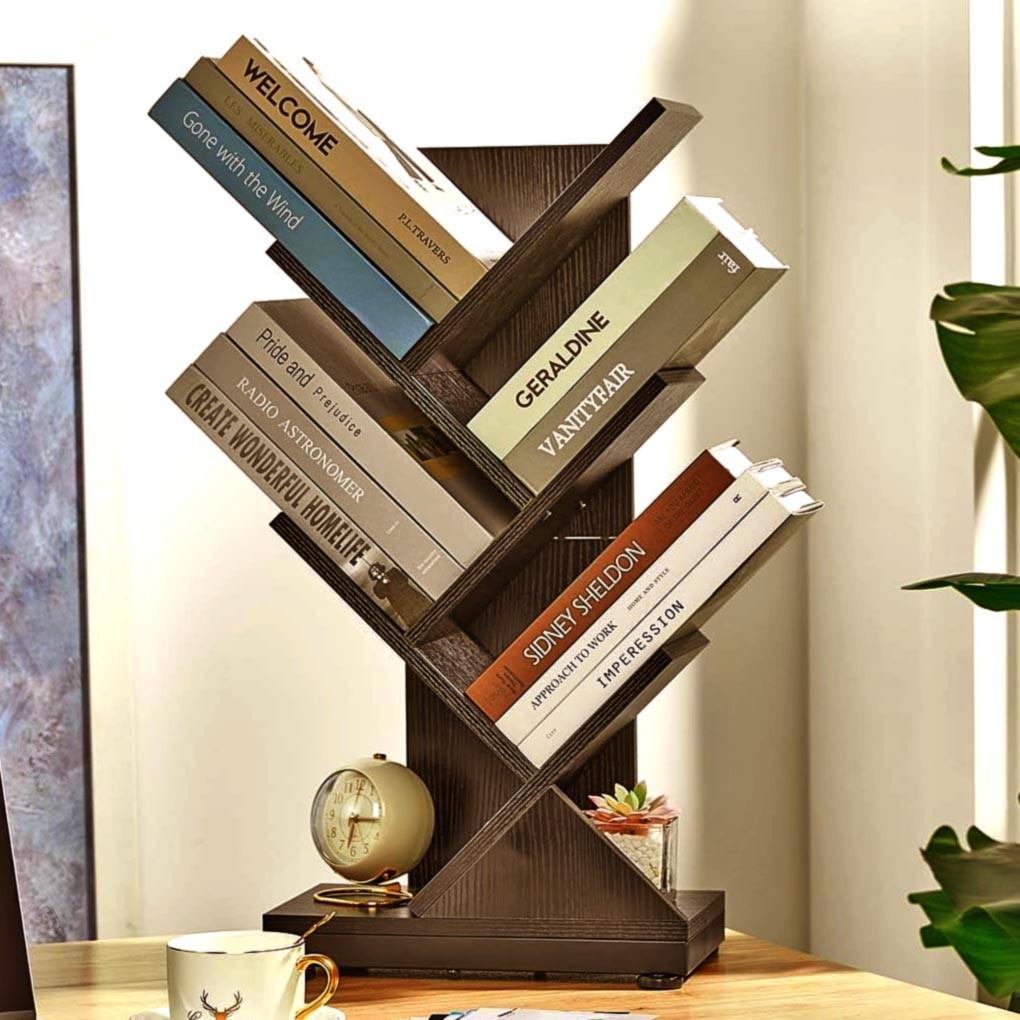 Полка книжная настольная из дерева Рамбален Мокко (КПА-003110)