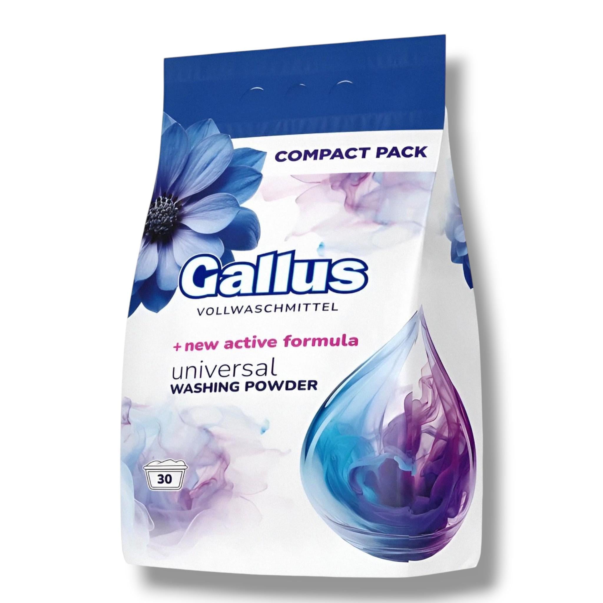 Порошок концентрат для стирки универсальный Gallus Universal COMPACT PACK 1,8 кг 30 циклов стирки (303934)