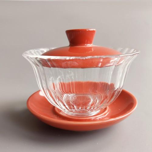 Гайвань фарфор/стекло 100 мл Красный Гайвань фарфор/стекло 100 мл Красный