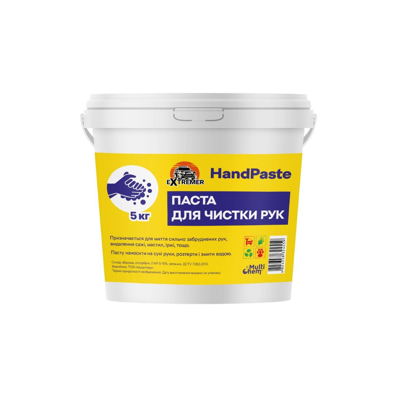 Паста для рук Hand Paste Euro 5 кг/відро 3 л (27617067)