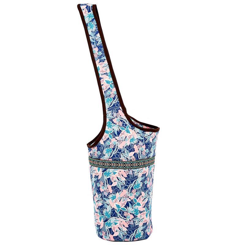 Сумка для фитнеса и йоги через плечо KINDFOLK Yoga bag SP-Sport FI-8364-2 Розовый/Голубой (NA004384) - фото 2