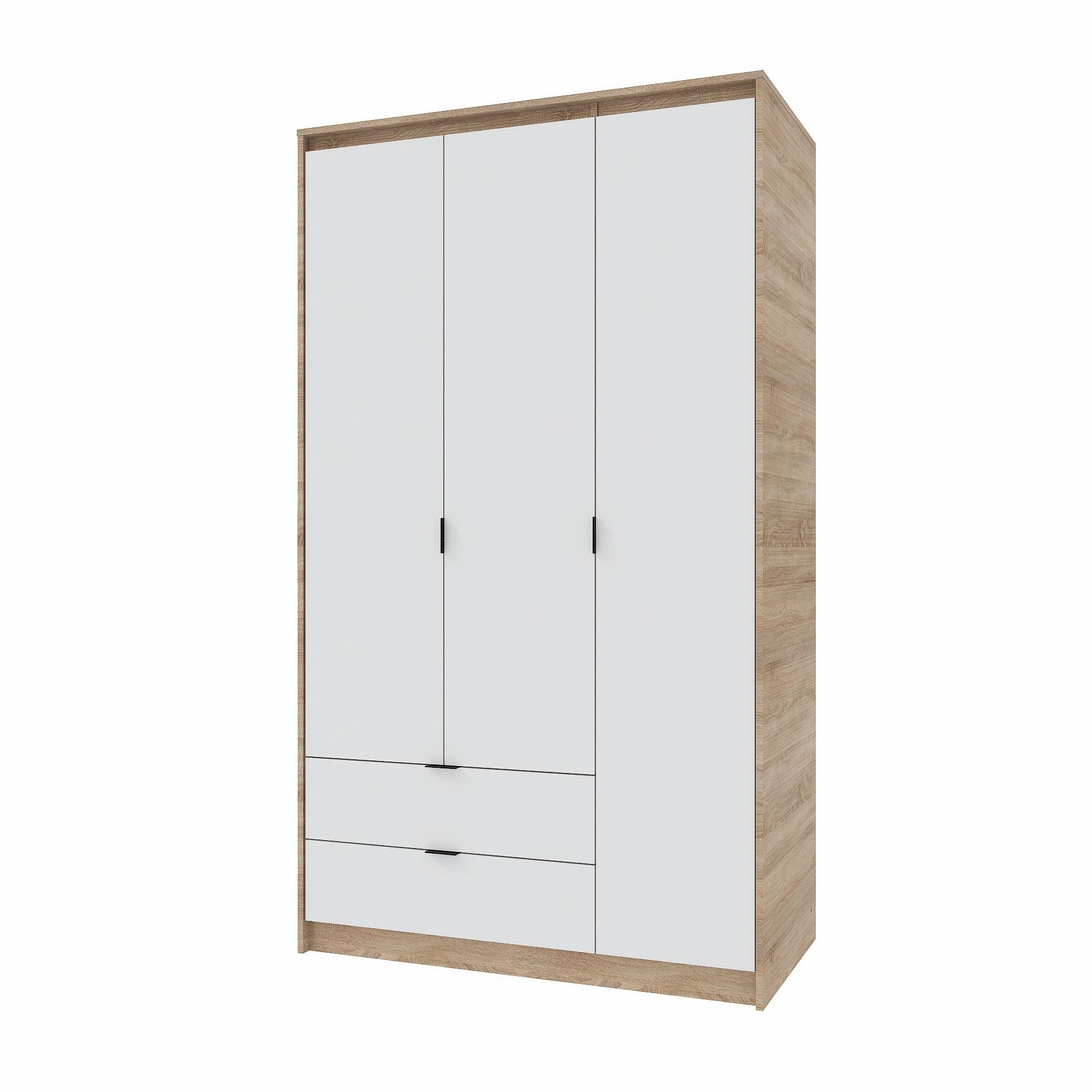 Шкаф для одежды Эверест Сити 1200 120,2х50х204,6 см Дуб сонома/Белый (26038597)