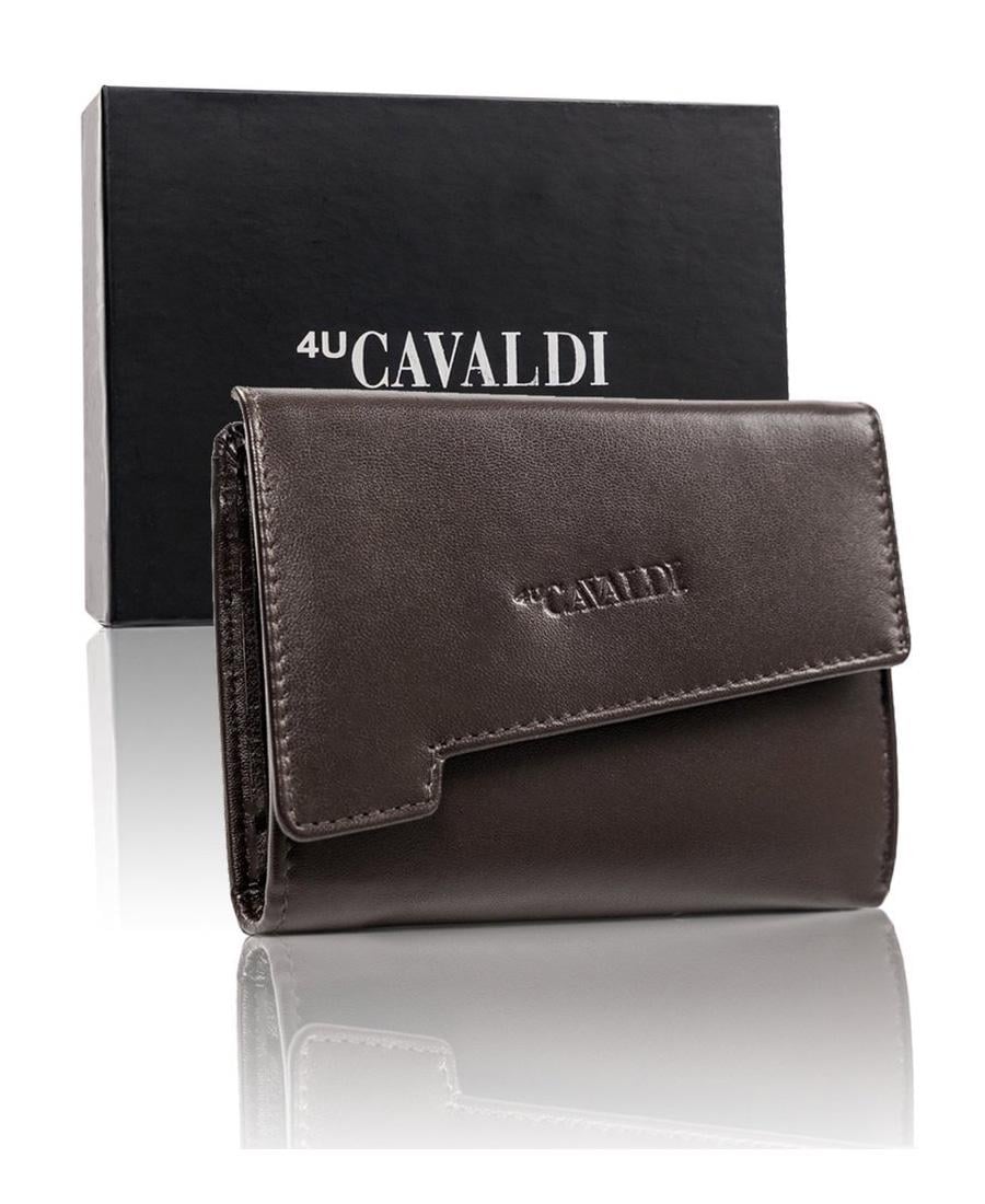 Кошелек женский кожаный 4U CAVALDI RD-DB-05-GCL Темно-коричневый