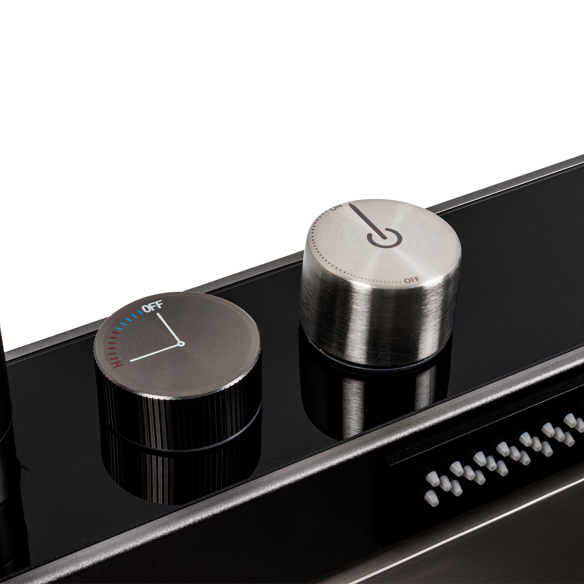 Мийка кухонна Platinum Handmade Водоспад 75x46D PVD Сірий (000041260) - фото 4 Мийка кухонна Platinum Handmade Водоспад 75x46D PVD Сірий (000041260) - фото 4