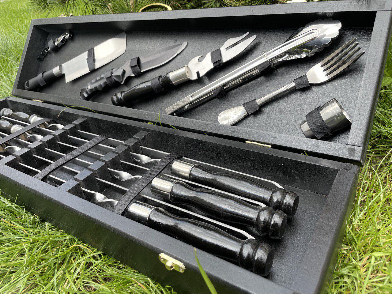 Набор шампуров в кейсе Пикник 17 S1 - фото 2