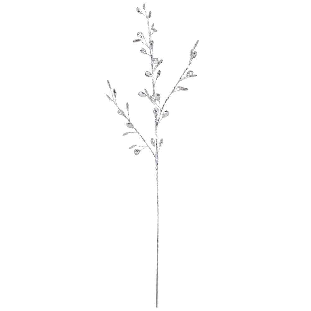Декоративна гілка Срібне сяйво 69 см (9155-019)