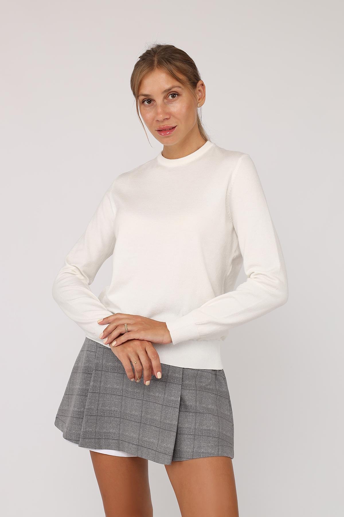 Джемпер жіночий ЦБ-00273135 р. 42 Білий (SKT001053461)