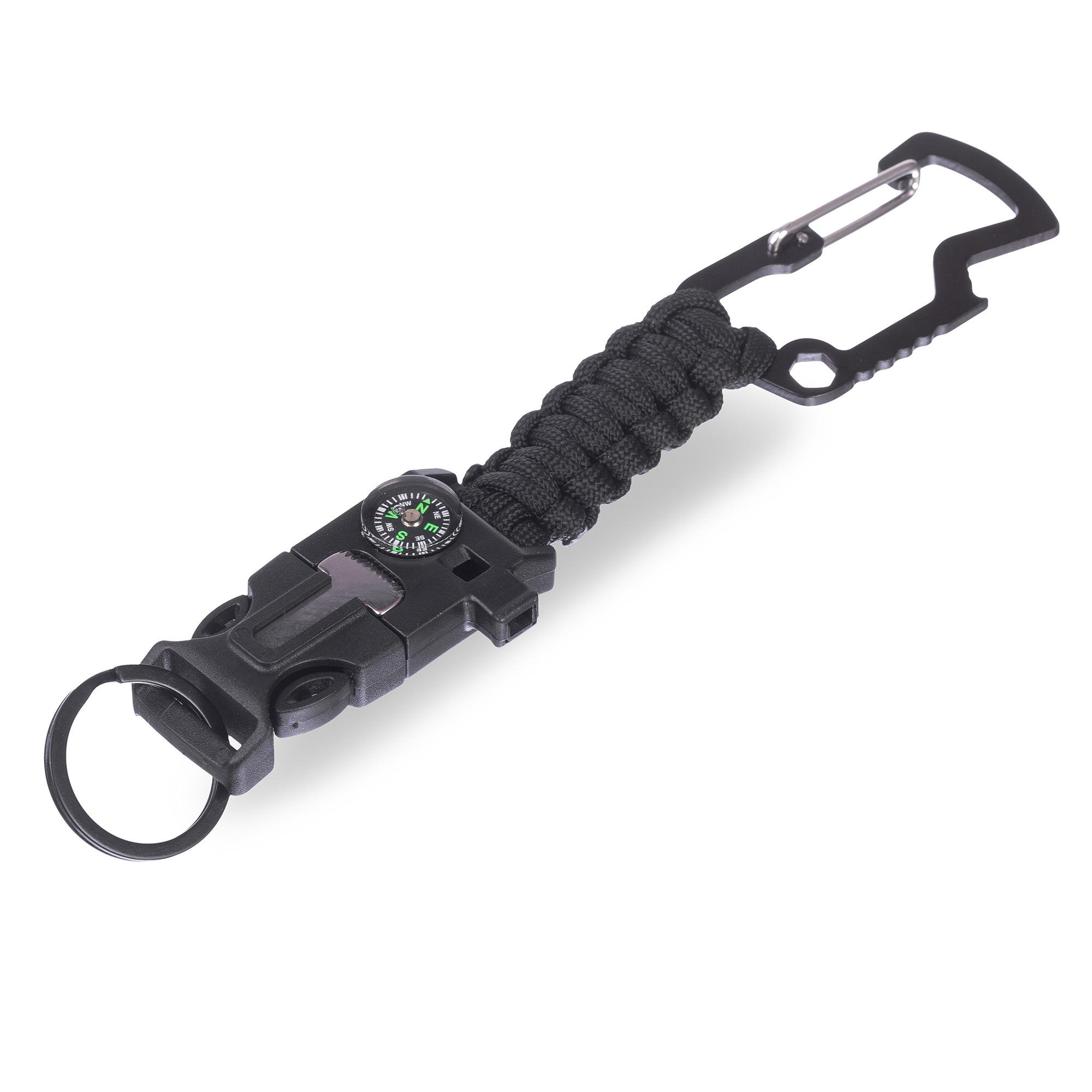 Паракордовий браслет туристичний Paracord Fire Starter Bracelet TY-1616 Чорний (1008593-Black) - фото 1