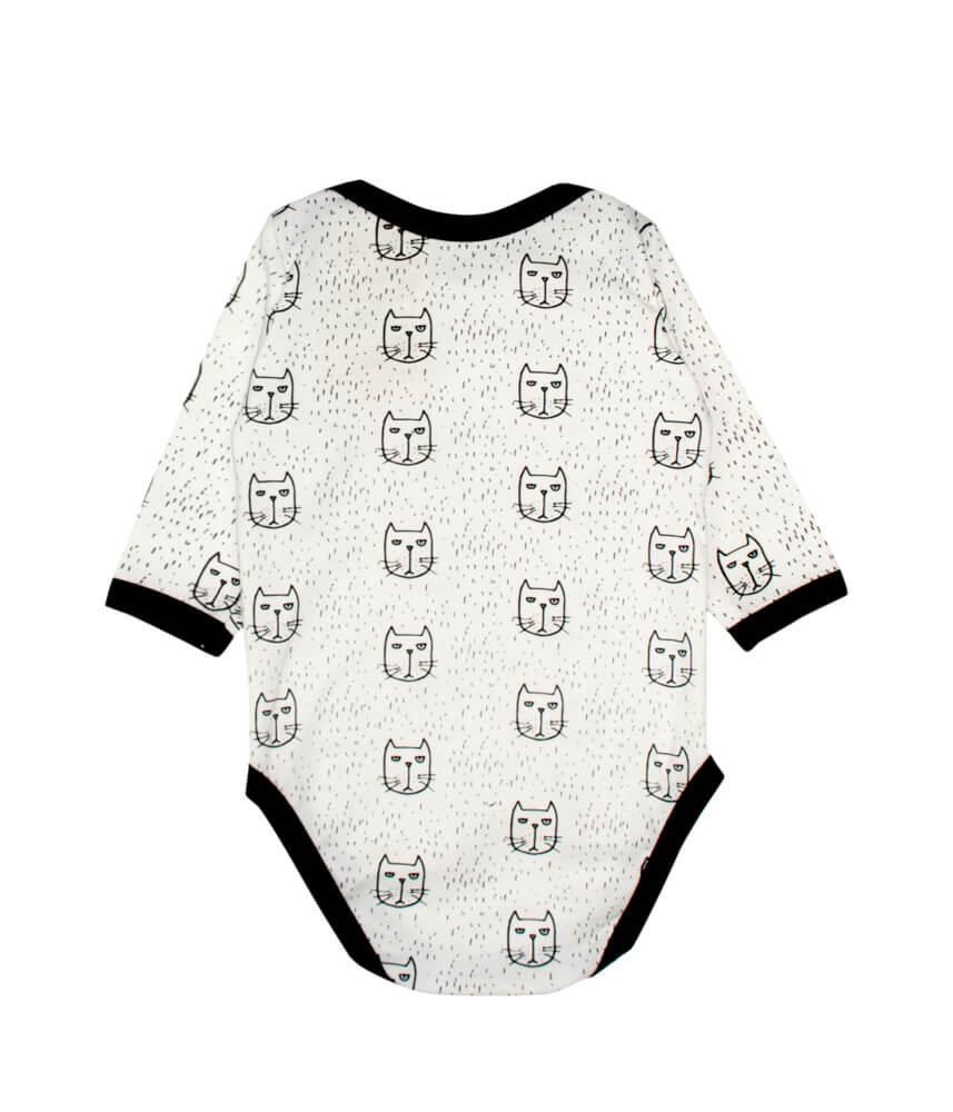 Боди детский Мы любим котов 74 см Бежевый (1435-74) - фото 2 Боди детский Мы любим котов 74 см Бежевый (1435-74) - фото 2