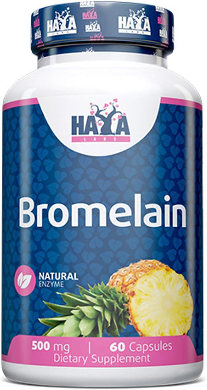 Бромелайн Haya Labs Bromelain 500 mg 60 capsules
