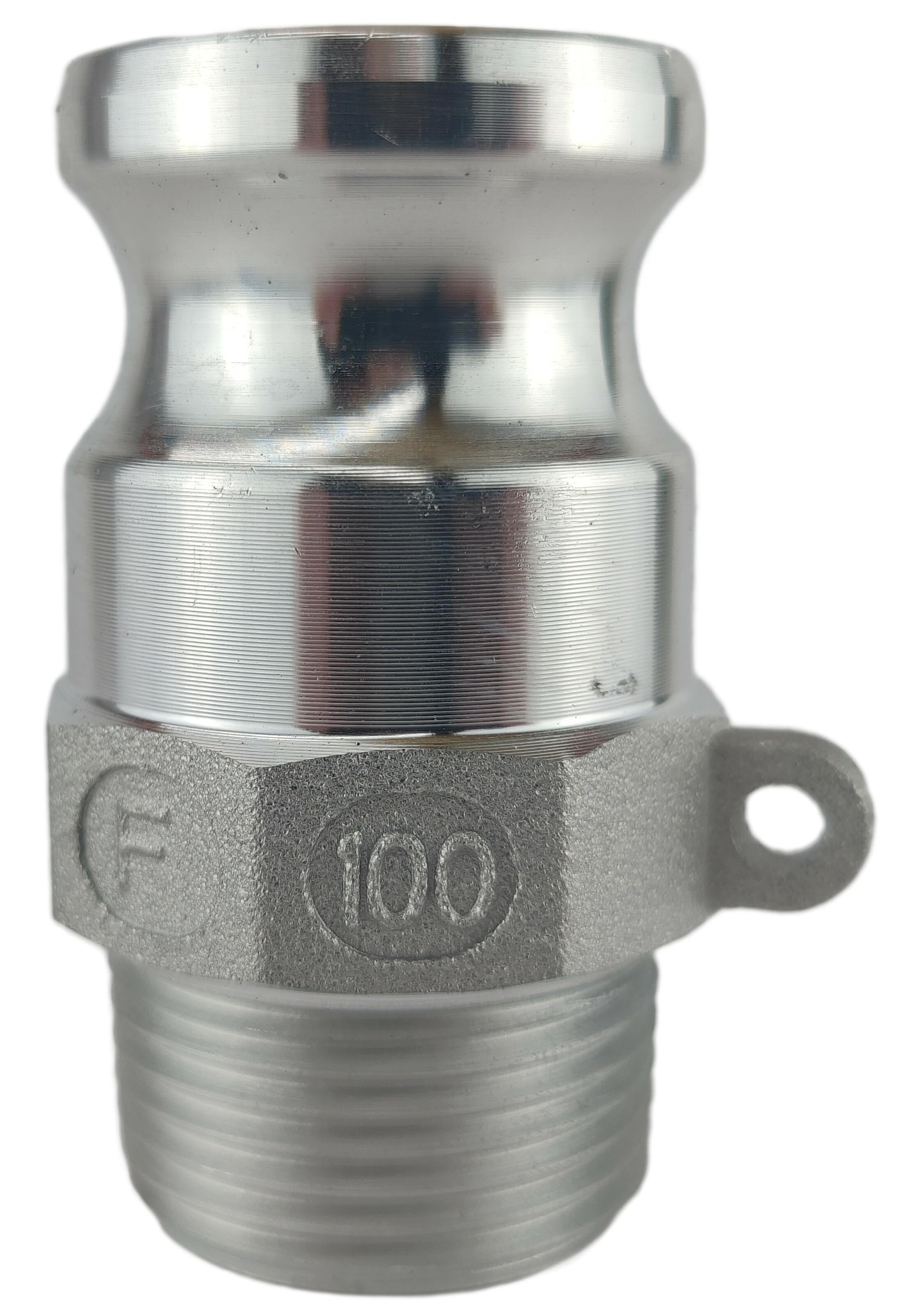 Ниппель camlock тип F с наружной резьбой BSPP ШРЗ алюминий F-100 1" (50250016) Ниппель camlock тип F с наружной резьбой BSPP ШРЗ алюминий F-100 1" (50250016)